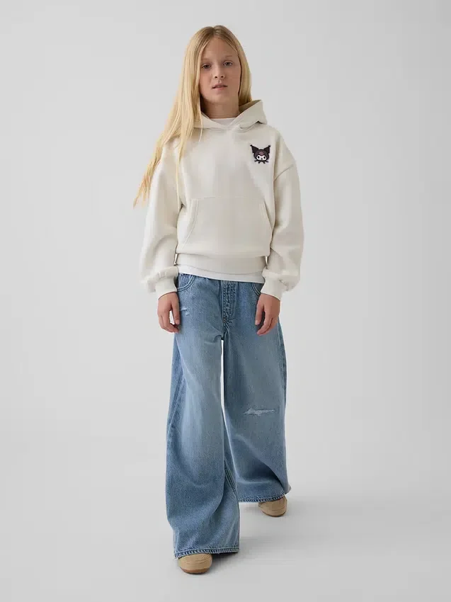 Vintagesoft relaxte hoodie voor kinderen