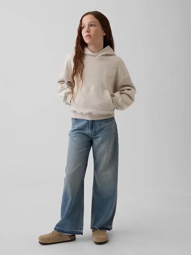 Vintagesoft relaxte hoodie voor kinderen