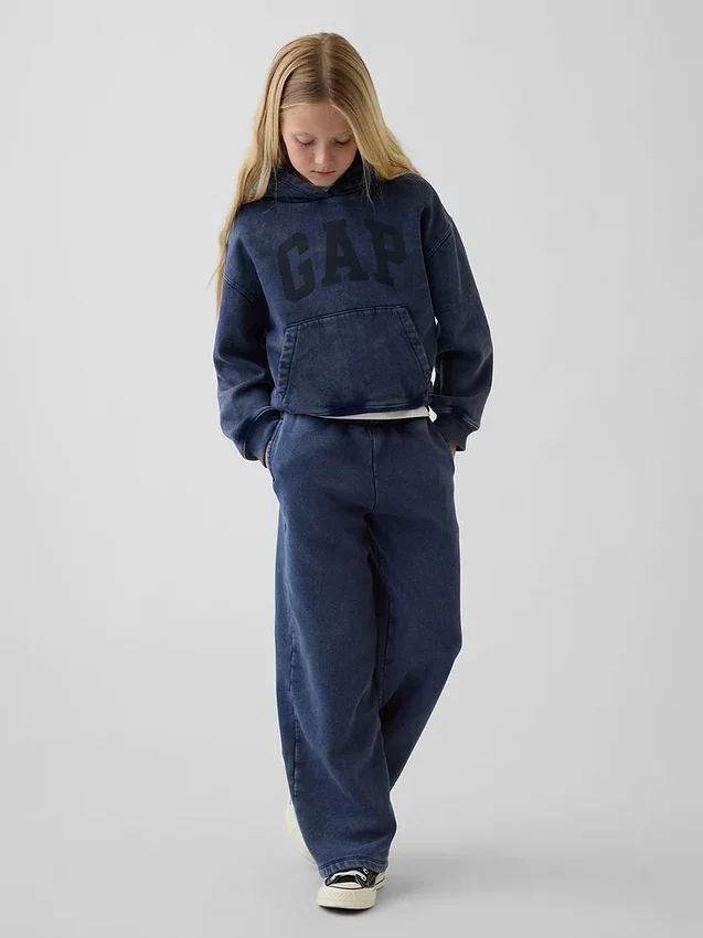 Vintagesoft relaxte hoodie voor kinderen