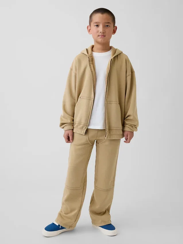 Vintagesoft relaxte utility-joggingbroek voor kinderen