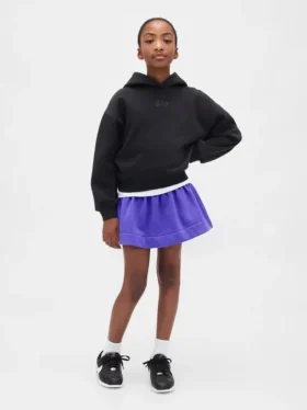Vintagesoft-rok met smockwerk voor kinderen