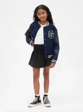 Vintagesoft-rok met smockwerk voor kinderen