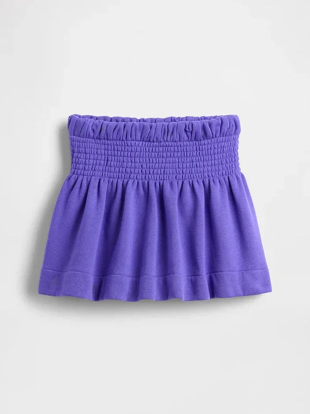 Vintagesoft-rok met smockwerk voor kinderen