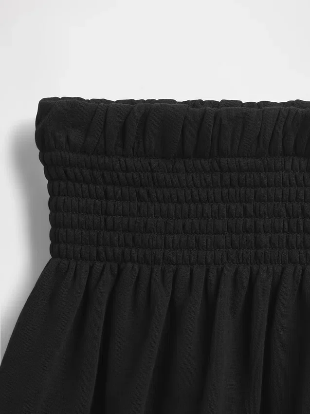 Vintagesoft-rok met smockwerk voor kinderen