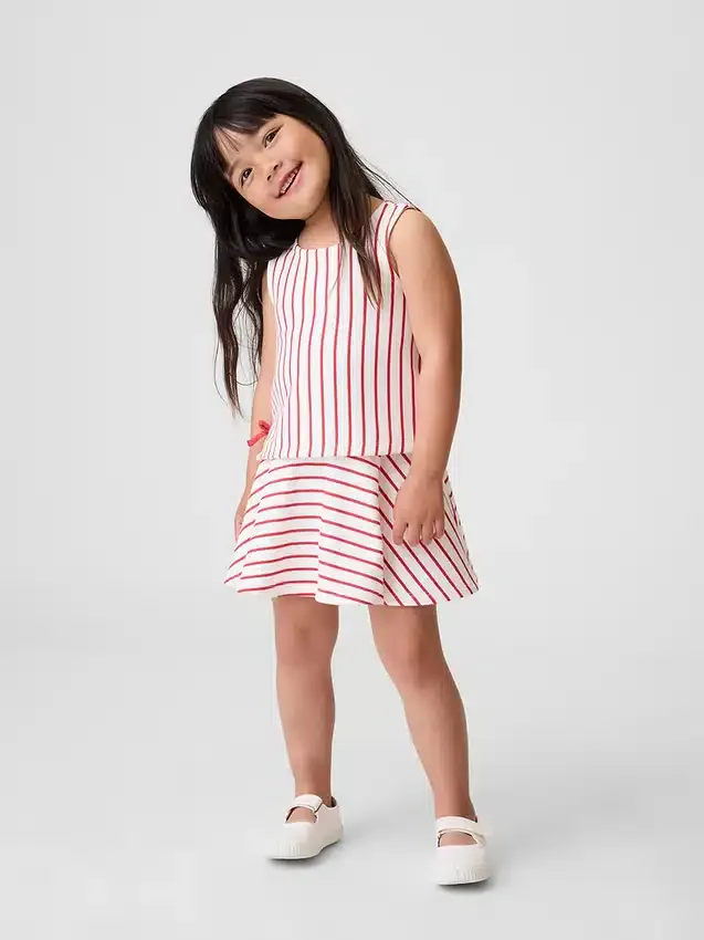 Vintagesoft-set met strikrokje voor Baby & Peuter