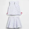 Vintagesoft-set met strikrokje voor Baby & Peuter