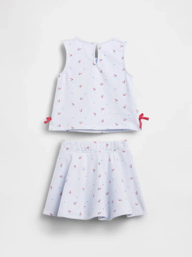 Vintagesoft-set met strikrokje voor Baby & Peuter