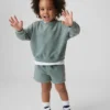 Vintagesoft-sweatshirt- en shorts-set voor Baby & Peuter