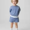 Vintagesoft-sweatshirt- en shorts-set voor Baby & Peuter