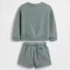 Vintagesoft-sweatshirt- en shorts-set voor Baby & Peuter