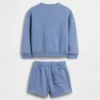 Vintagesoft-sweatshirt- en shorts-set voor Baby & Peuter
