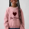 Vintagesoft-sweatshirt met dolmanmouwen voor kinderen