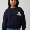 Vintagesoft-sweatshirt met dolmanmouwen voor kinderen