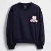 Vintagesoft-sweatshirt met dolmanmouwen voor kinderen