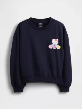 Vintagesoft-sweatshirt met dolmanmouwen voor kinderen