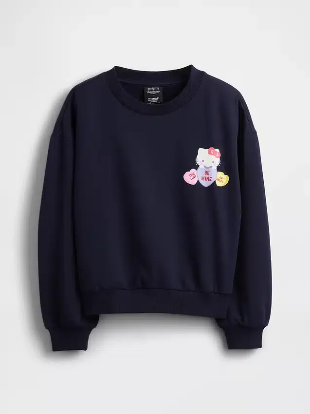 Vintagesoft-sweatshirt met dolmanmouwen voor kinderen
