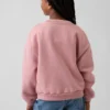 Vintagesoft-sweatshirt met dolmanmouwen voor kinderen