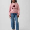Vintagesoft-sweatshirt met dolmanmouwen voor kinderen