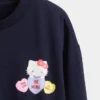 Vintagesoft-sweatshirt met dolmanmouwen voor kinderen