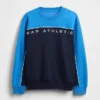 Vintagesoft-sweatshirt met kleurblok-logo voor kinderen