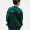 Vintagesoft-sweatshirt met kleurblok-logo voor kinderen