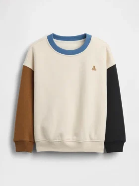Vintagesoft-sweatshirt met kleurblokken voor Baby & Peuter