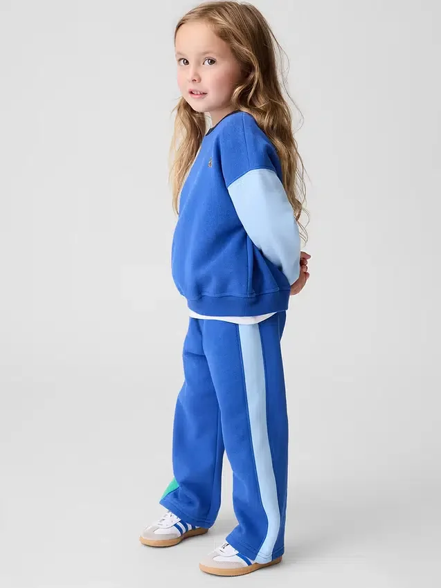 Vintagesoft-sweatshirt met kleurblokken voor Baby & Peuter