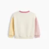 Vintagesoft-sweatshirt met kleurblokken voor Baby & Peuter