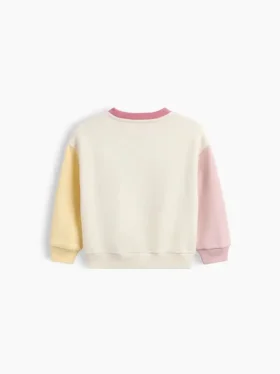 Vintagesoft-sweatshirt met kleurblokken voor Baby & Peuter