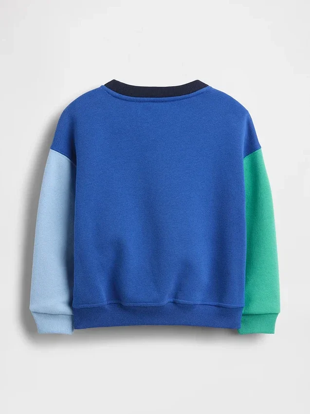 Vintagesoft-sweatshirt met kleurblokken voor Baby & Peuter
