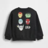 Vintagesoft-sweatshirt met Marvel-logo voor Baby & Peuter