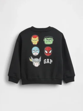 Vintagesoft-sweatshirt met Marvel-logo voor Baby & Peuter