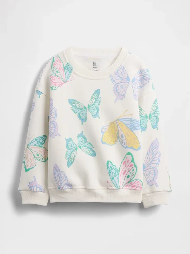 Vintagesoft-sweatshirt met print voor Baby & Peuter