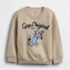 Vintagesoft-sweatshirt met print voor Baby & Peuter