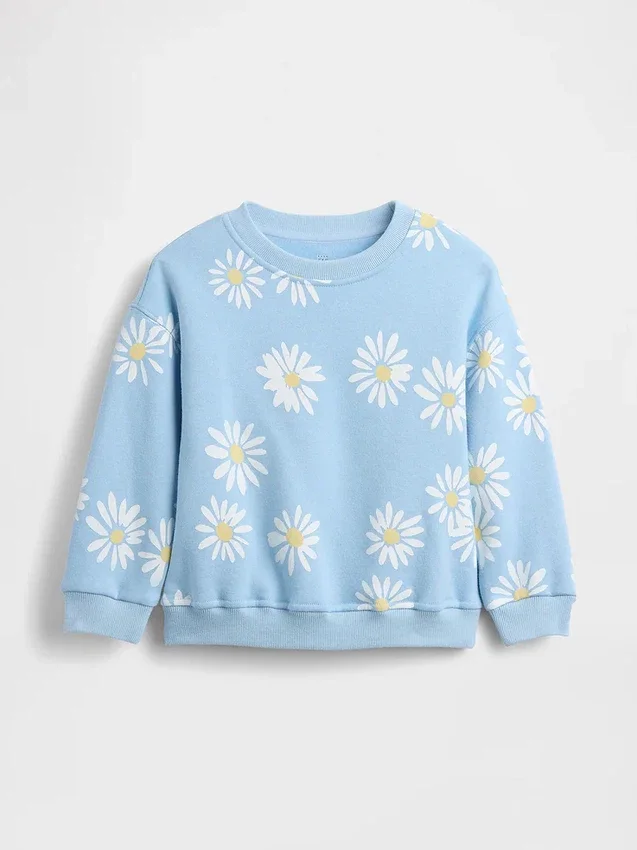 Vintagesoft-sweatshirt met print voor Baby & Peuter