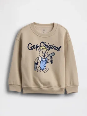 Vintagesoft-sweatshirt met print voor Baby & Peuter