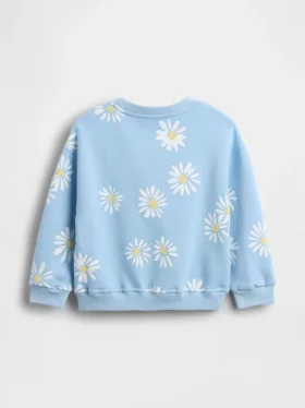 Vintagesoft-sweatshirt met print voor Baby & Peuter