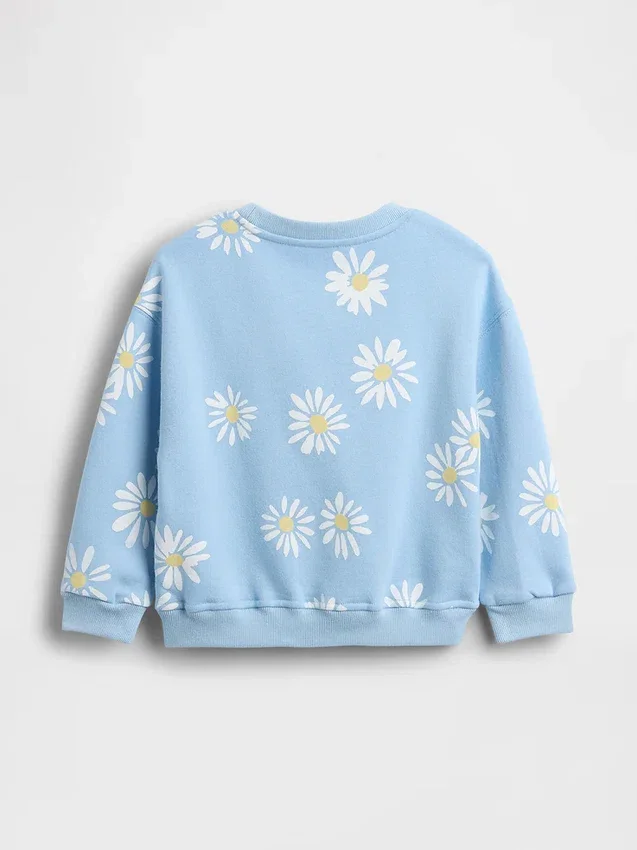Vintagesoft-sweatshirt met print voor Baby & Peuter