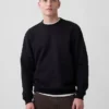 Vintagesoft-sweatshirt met ronde hals voor volwassenen