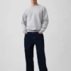 Vintagesoft-sweatshirt met ronde hals voor volwassenen