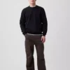 Vintagesoft-sweatshirt met ronde hals voor volwassenen