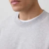 Vintagesoft-sweatshirt met ronde hals voor volwassenen