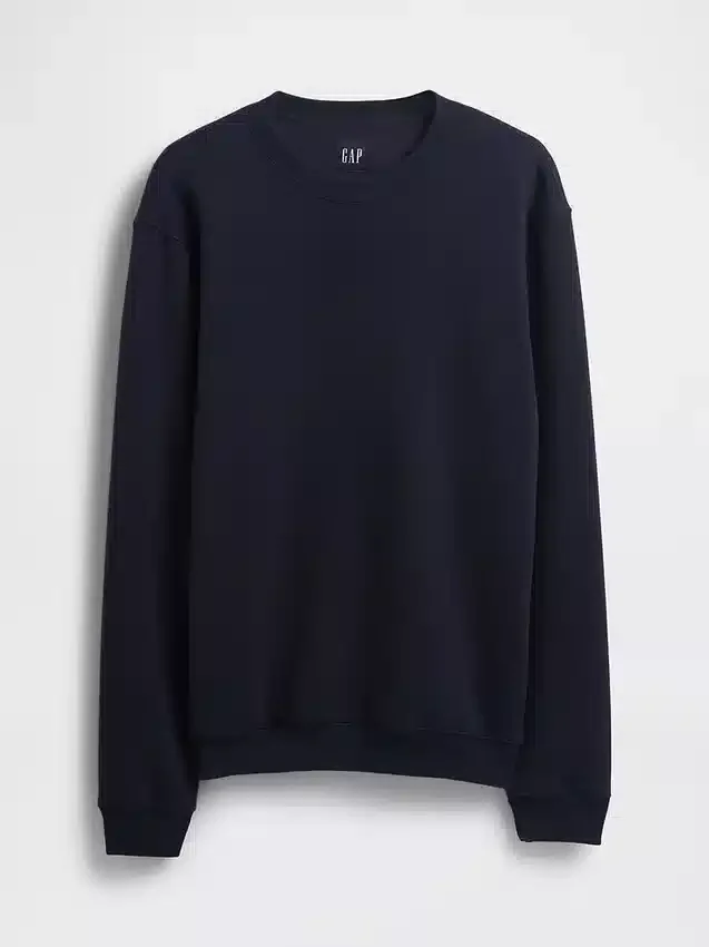 Vintagesoft-sweatshirt met ronde hals voor volwassenen