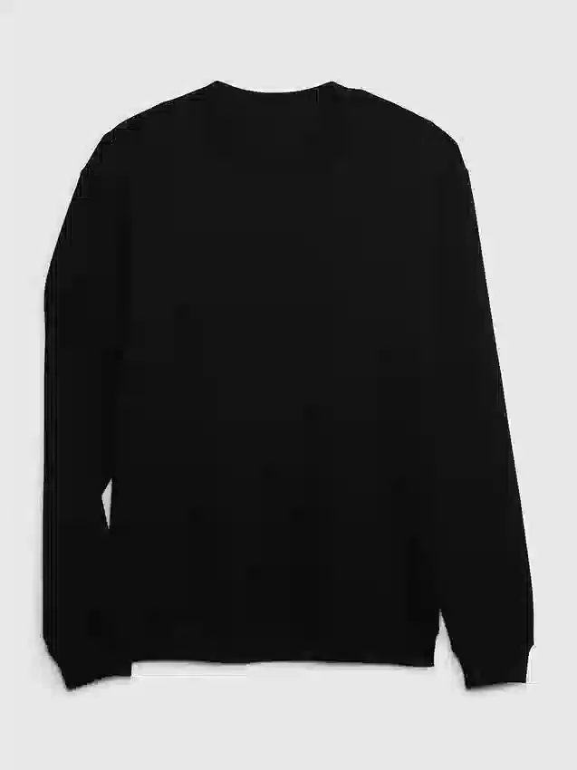 Vintagesoft-sweatshirt met ronde hals voor volwassenen