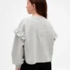 Vintagesoft-sweatshirt met ruches voor kinderen