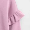 Vintagesoft-sweatshirt met ruches voor kinderen