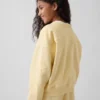 Vintagesoft-sweatshirt met schuine pas en ronde hals voor kinderen