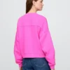 Vintagesoft Sweatshirt met schuine zoom en ronde hals