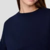 Vintagesoft Sweatshirt met schuine zoom en ronde hals