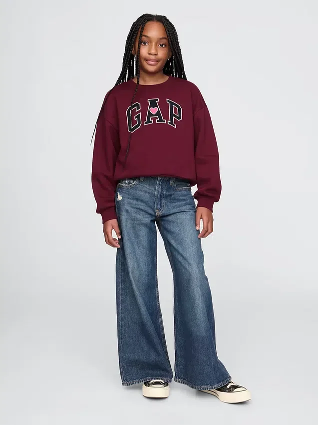 Vintagesoft-sweatshirt voor kinderen